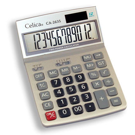 Calculadora celica ca-2635 escritorio 12 digitos dual