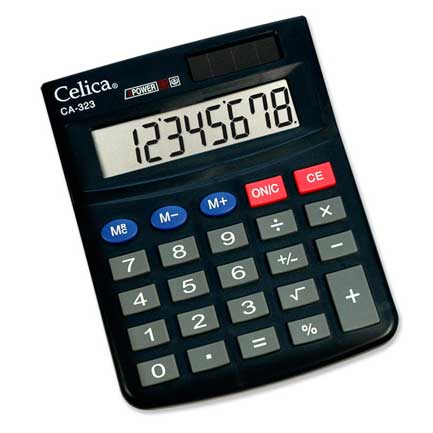 Calculadora celica semi escritorio 8 digitos