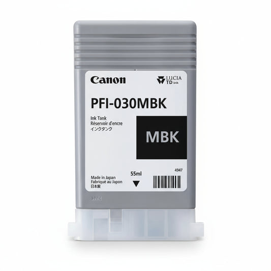 Tinta Canon PFI-030 Color Negro Mate