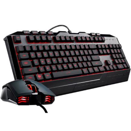 Kit Teclado y Mouse Cooler Master Devastator 3 Membrana RGB Gamer Color Negro