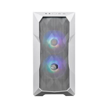 Gabinete Cooler Master TD300 MESH ARGB Mini Torre Mini ITX/Micro ATX 2xVentiladores Cristal Templado Color Blanco