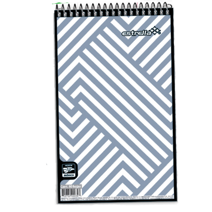Block estrella taquigrafia espiral largo 80 hjs