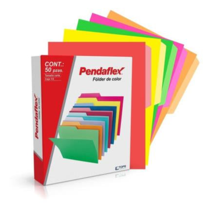 Folder Pendaflex Neón Colores Surtidos C/50