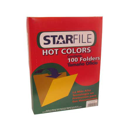 Folders mapasa hot colors amarillo oficio c/100