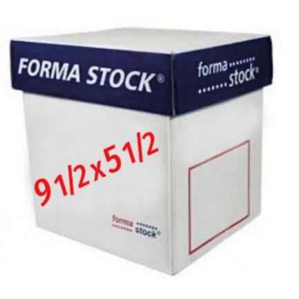 Papel formastock blanco 9.5 x 5.5 3tanto c/1000