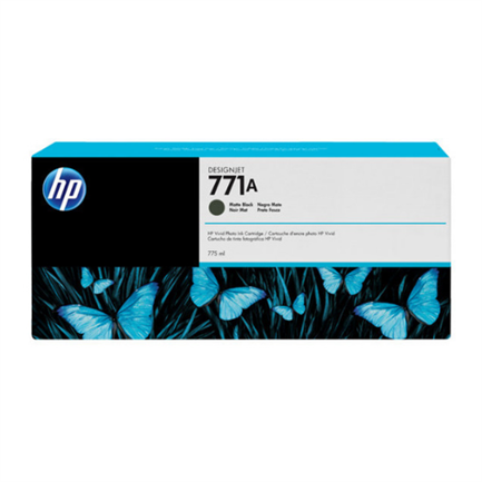 Tinta hp lf negra mate designjet 771a
