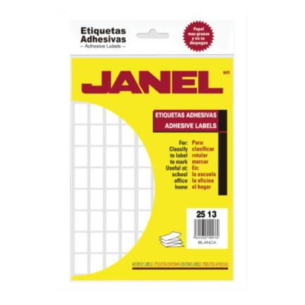 Etiqueta janel adhesiva 25x13 c/1440 #8