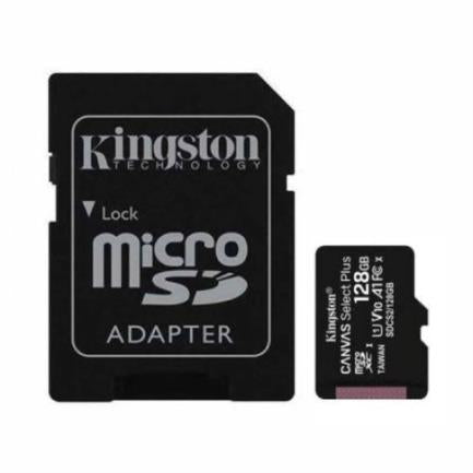 Memoria Kingston Micro SD Canvas Select Plus 128GB Clase 10 UHS-I con Adaptador