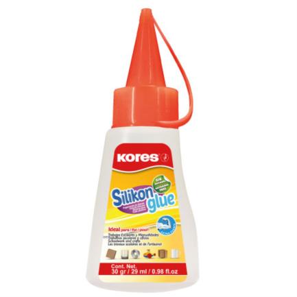 Pegamento silicon kores 30 ml c/12