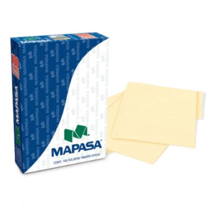 Folder Mapasa Carta Multicolor Color Amarillo Pastel Pqte 100F
