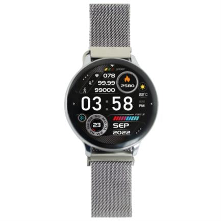 Watch Perfect Choice Silver Inteligente Redondo con 2 Correas Metal+Silicon