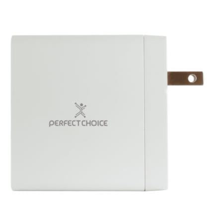 Cargador de Pared Perfect Choice 65W USB-C para Laptop/Tablet/Smartphone