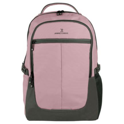 Mochila Perfect Choice Vagary para Laptop 15.6" Color Rosa-Gris