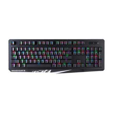 Teclado Mad Catz S.T.R.I.K.E. 4 Gaming Mecánico RGB Color Negro