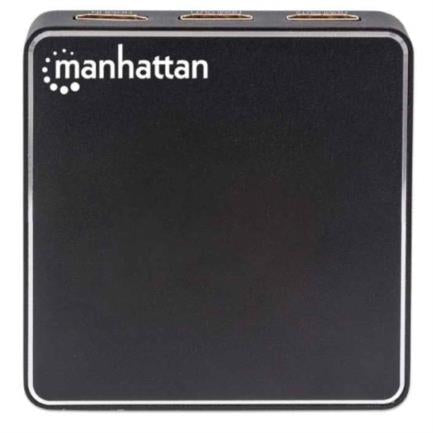 Video Splitter Manhattan HDMI 4K a 60Hz 2 Puertos Color Negro