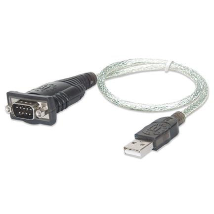 Convertidor Manhattan USB a Serial DB9M 45cm