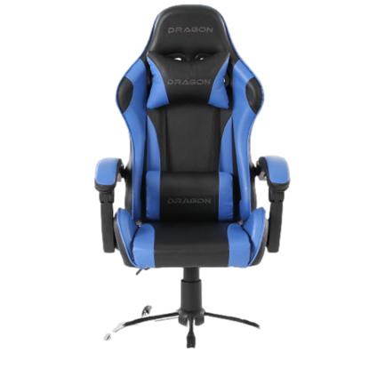 Silla Gamer Ergonómica Modelo Falkor Color Negro-Azul