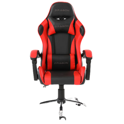 Silla Gamer Ergonómica Modelo Falkor Color Negro-Rojo