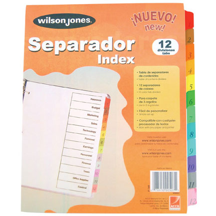 Separador Willson Jones 12 Divisiones Economico