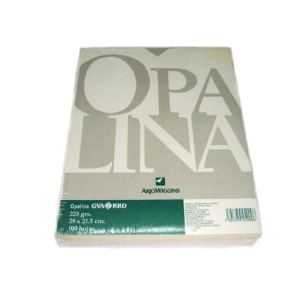 Papel facia opalina carta blanca c/100 120gr