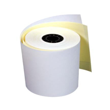 Papel PCM Autocopia Rollo 57x60 Blanco-Amarillo C/100 Pzas