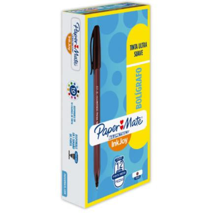 Bolígrafo papermate kilométrico cafe 1.0mm c/12
