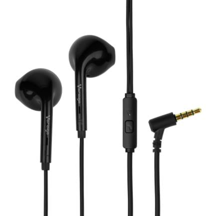 Audífonos Vorago EP-201-V2 Alámbricos Manos Libres Control de Volumen Color Negro