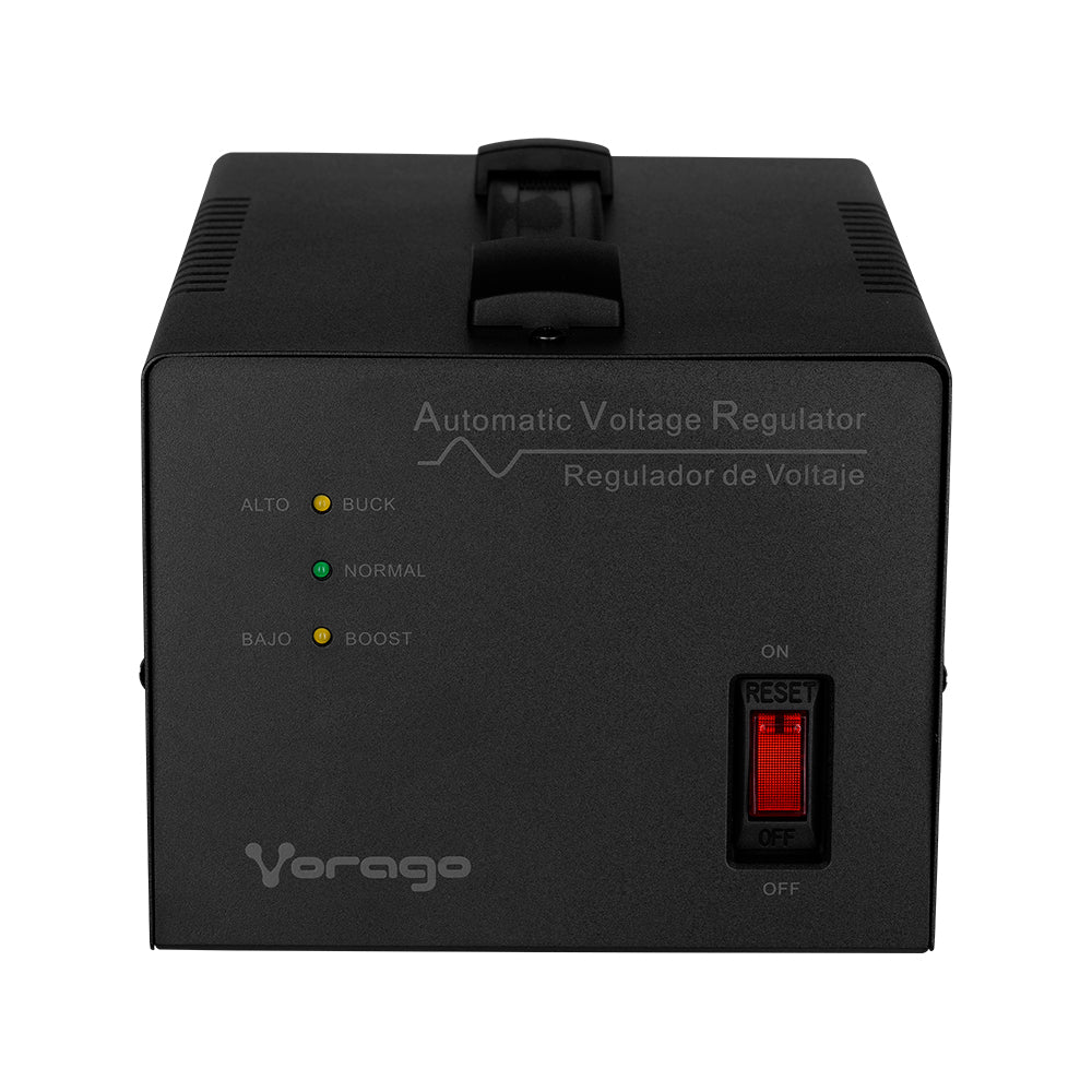 Regulador de Voltaje Vorago AVR-400 3000VA/1800W 4 Contactos para Electrodomésticos y Oficina