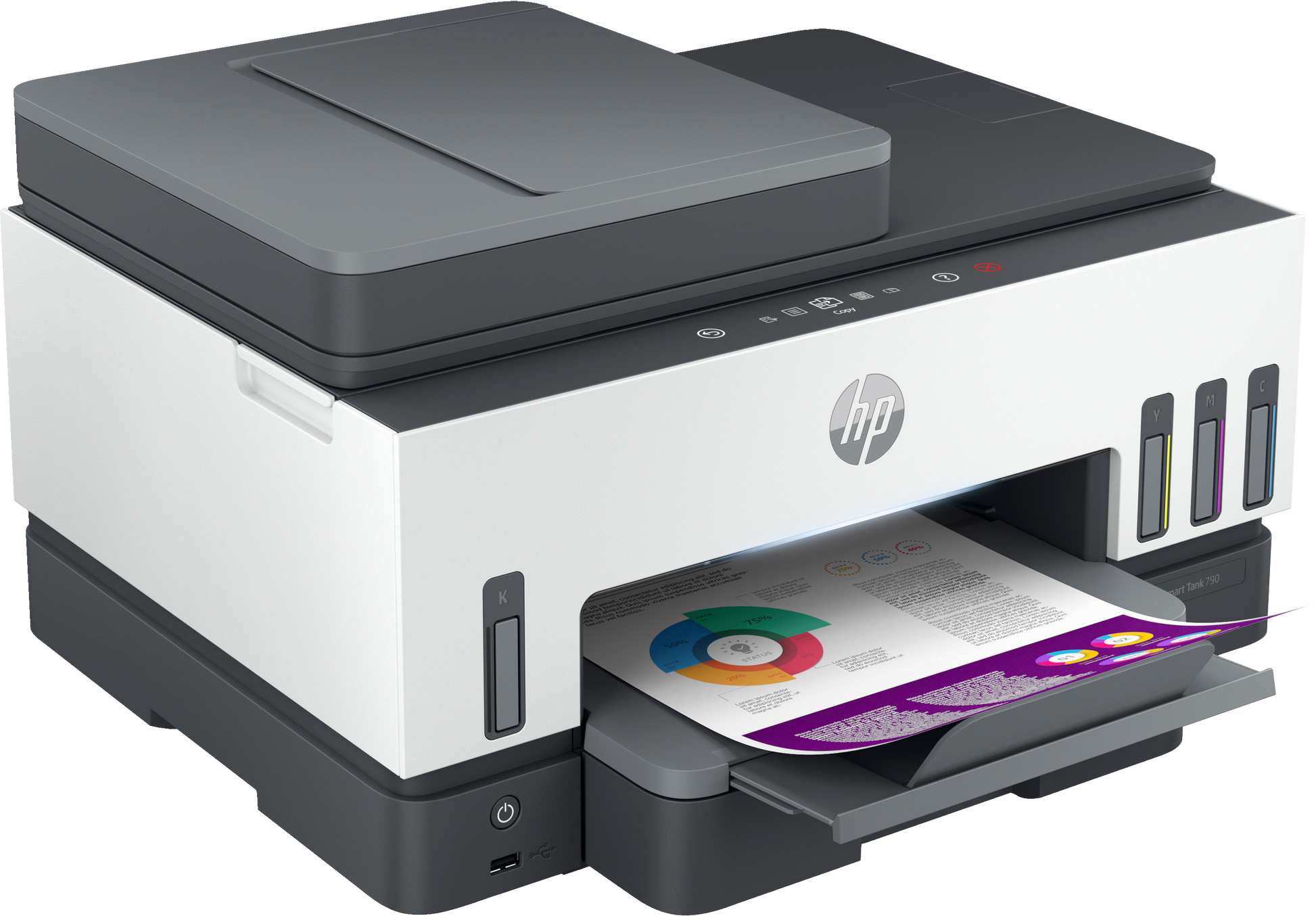 Multifuncional HP Smart Tank 790 Todo-en-uno Color Inyección de Tinta