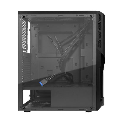 GABINETE START THE GAME CSG-530 mATX CRISTAL USB 3.0 S/FTE NEGRO