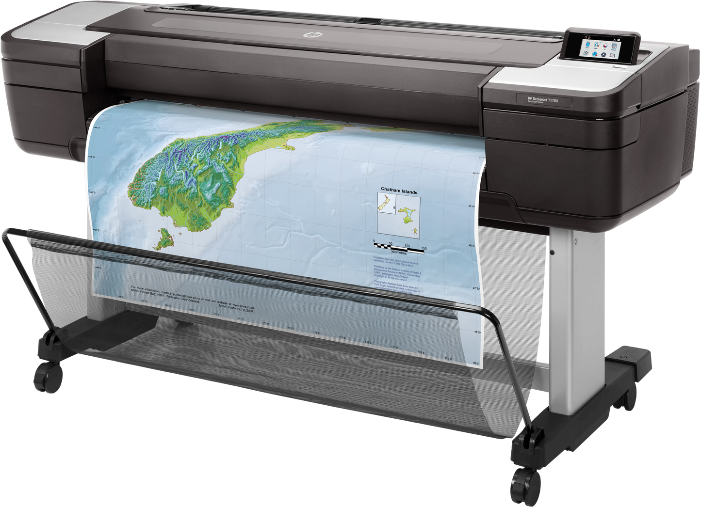 Plotter HP DesingJet T1700 CAD-GIS Inyección de Tinta 44" Resolución 2400x1200