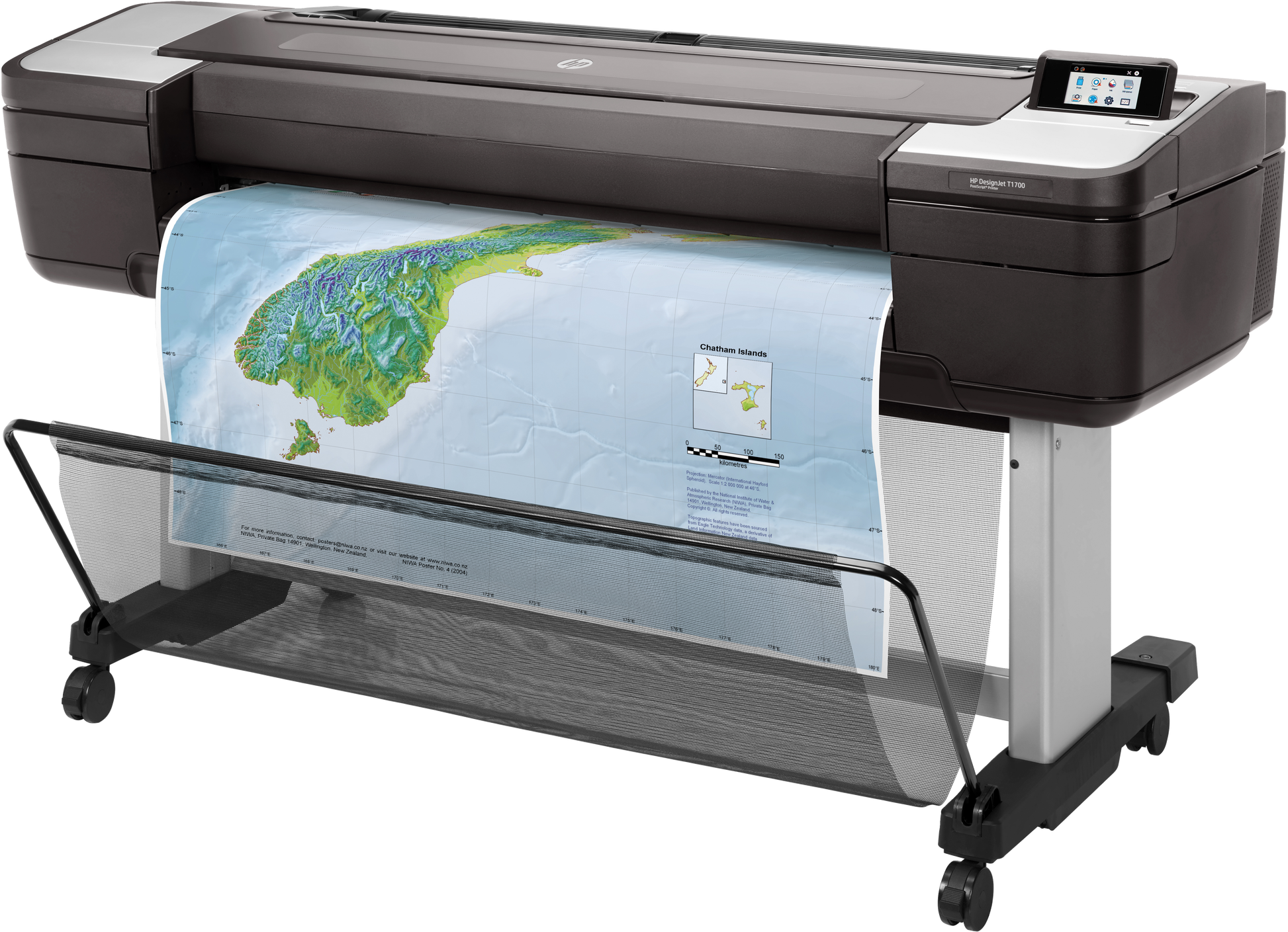 Plotter HP DesingJet T1700 CAD-GIS Inyección de Tinta 44" Resolución 2400x1200