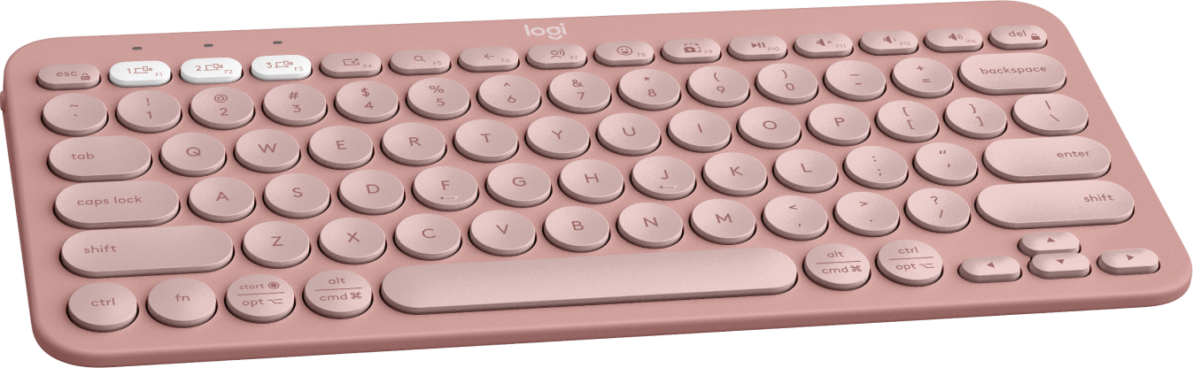 Teclado Bluetooth Logitech Pebble Keys 2 K380 color rosa