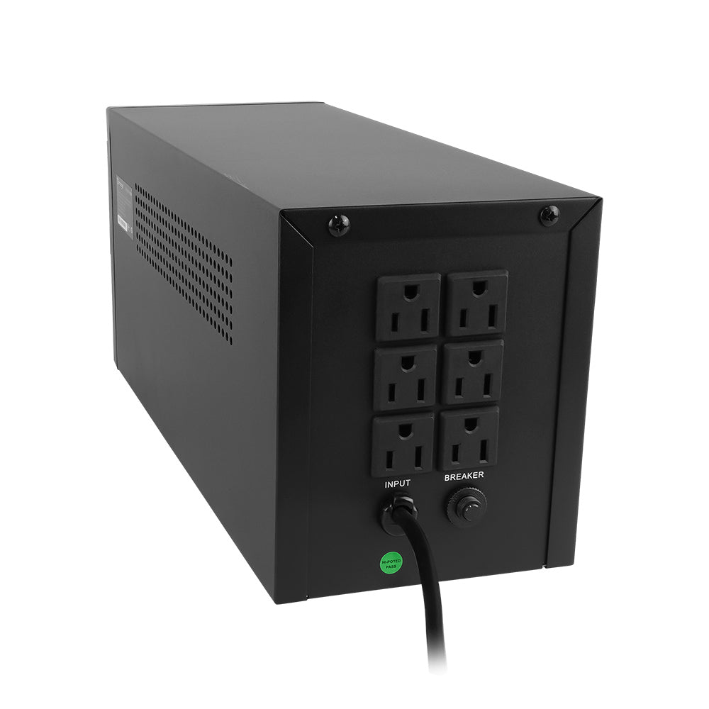 UPS Vorago UPS-500 No Break 1500VA/900W Batería Respaldo 6 Contactos