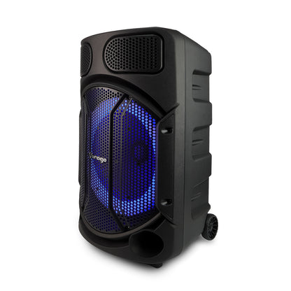 Bafle Vorago KSP-502 15" Bluetooth TWS Recargable Micrófono Alámbrico Color Negro