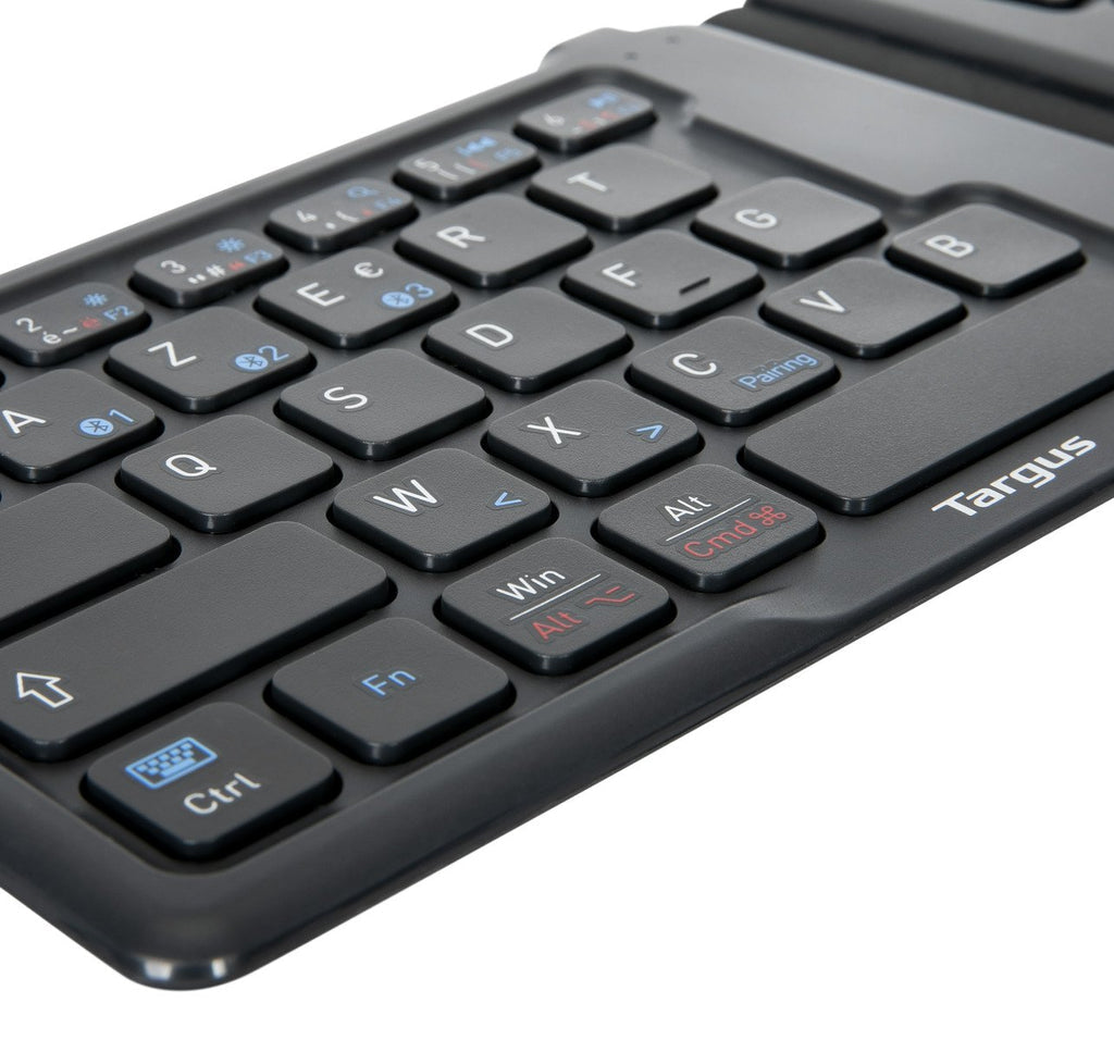 Teclado Targus Inalámbrico Plegable Ergonómico USB Color Negro