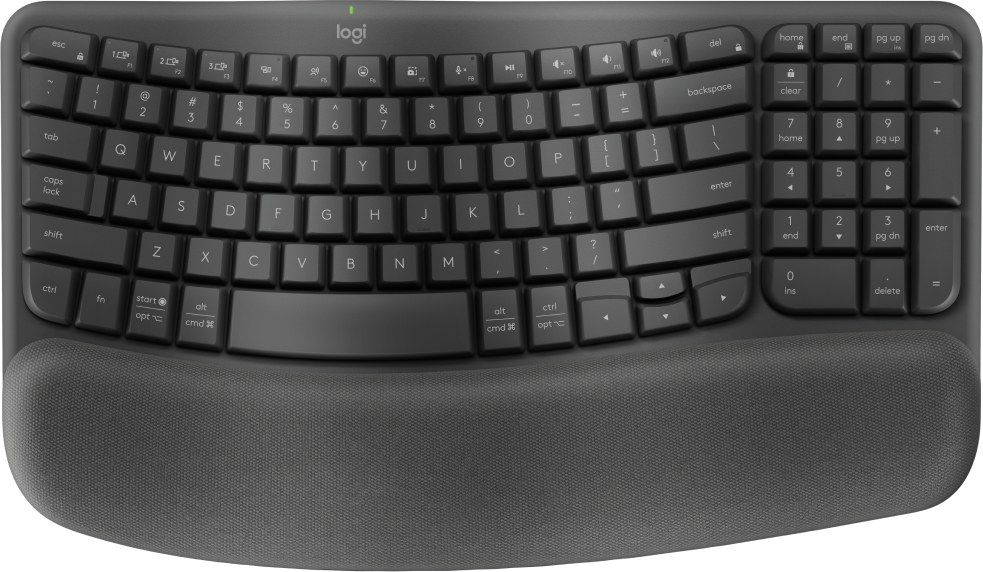 Teclado inalambrico Logitech Wave Keys color grafito