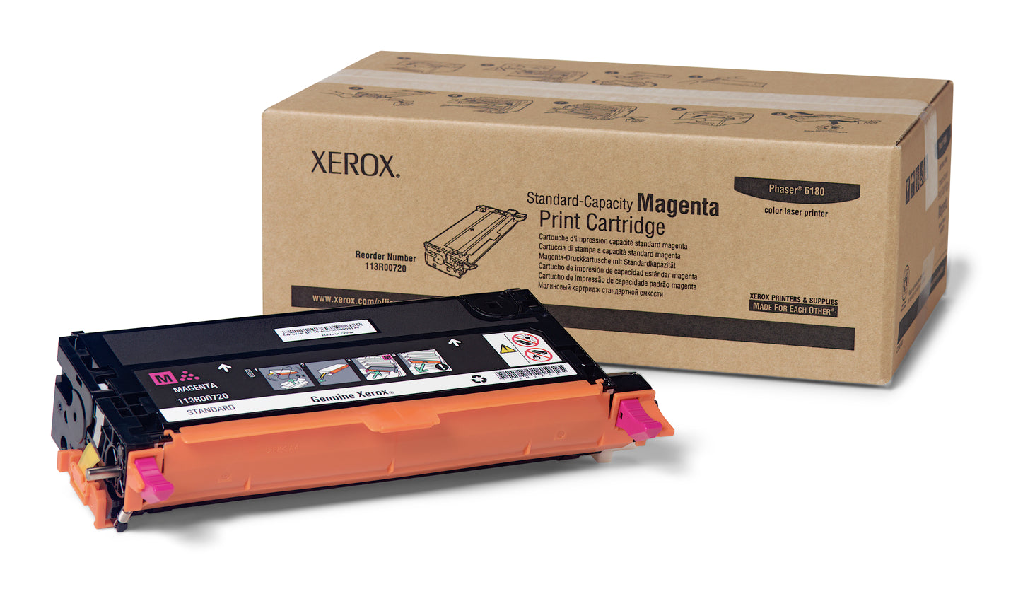 Toner xerox magenta estandar 2k phaser 6180